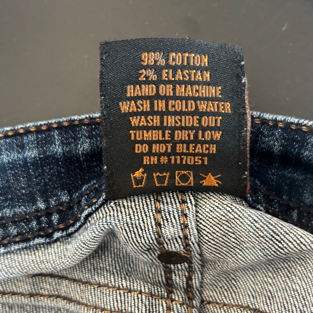 Genetic Denim Dark Blue Distressed Skinny Jeans - Picture 8 of 8
